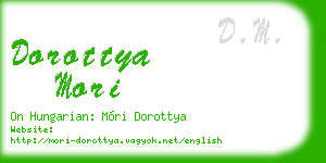 dorottya mori business card
